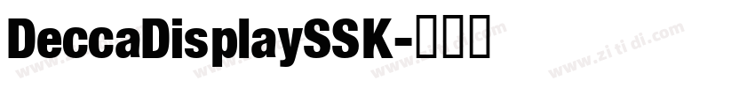 DeccaDisplaySSK字体转换
