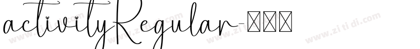 activityRegular字体转换
