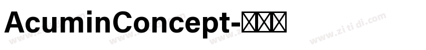 AcuminConcept字体转换