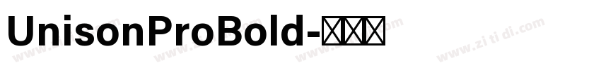 UnisonProBold字体转换