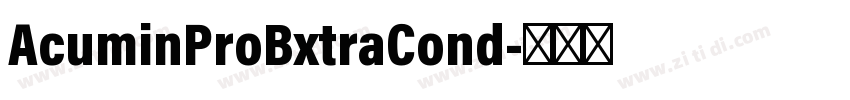 AcuminProBxtraCond字体转换