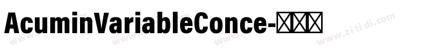 AcuminVariableConce字体转换