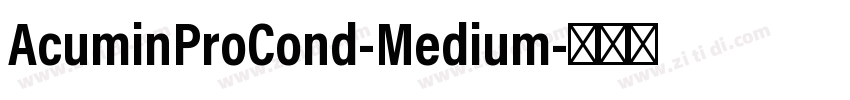 AcuminProCond-Medium字体转换