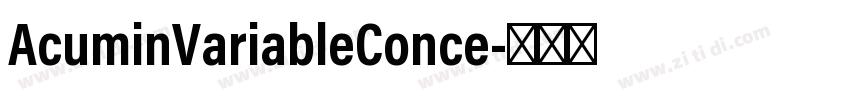 AcuminVariableConce字体转换