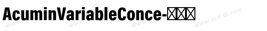AcuminVariableConce字体转换