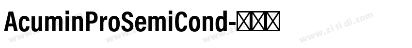 AcuminProSemiCond字体转换