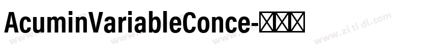 AcuminVariableConce字体转换