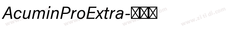 AcuminProExtra字体转换