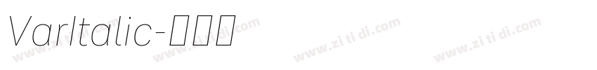 VarItalic字体转换