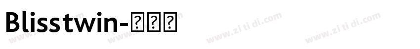 Blisstwin字体转换