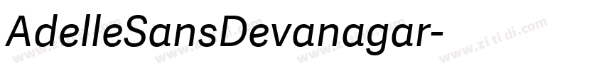 AdelleSansDevanagar字体转换