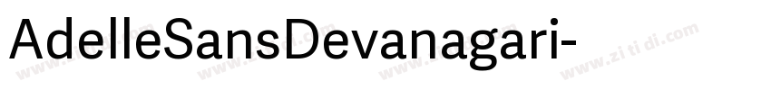 AdelleSansDevanagari字体转换