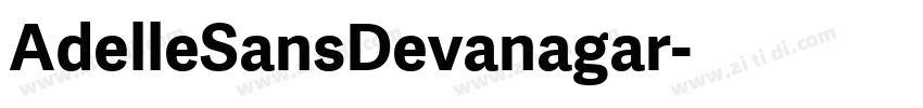 AdelleSansDevanagar字体转换