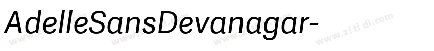 AdelleSansDevanagar字体转换
