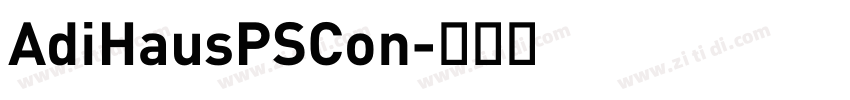 AdiHausPSCon字体转换