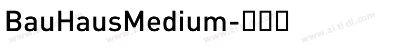 BauHausMedium字体转换