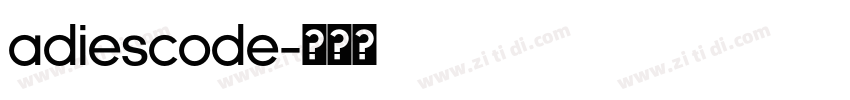 adiescode字体转换