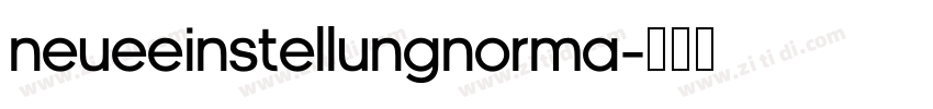 NeueEinstellungnorma字体转换