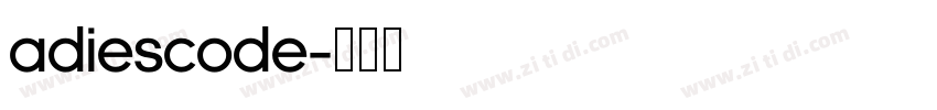 adiescode字体转换