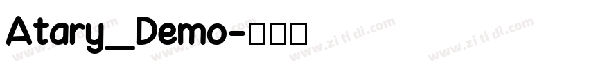 Atary_Demo字体转换
