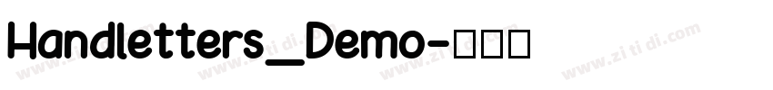 Handletters_Demo字体转换