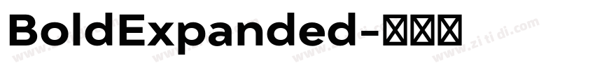 BoldExpanded字体转换