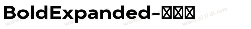 BoldExpanded字体转换