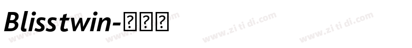 Blisstwin字体转换