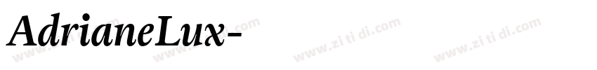 AdrianeLux字体转换