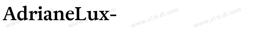 AdrianeLux字体转换
