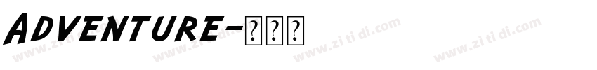 Adventure字体转换
