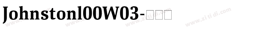 Johnstonl00W03字体转换