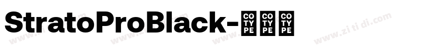 StratoProBlack字体转换
