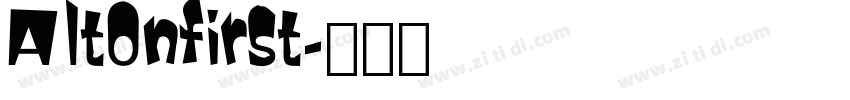 Altonfirst字体转换