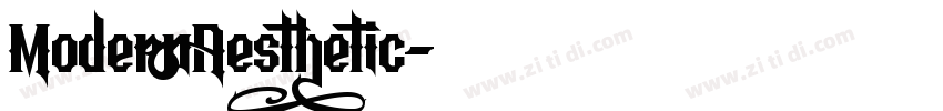 ModernAesthetic字体转换