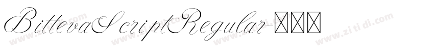 BittevaScriptRegular字体转换