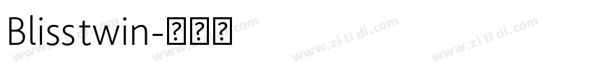 Blisstwin字体转换