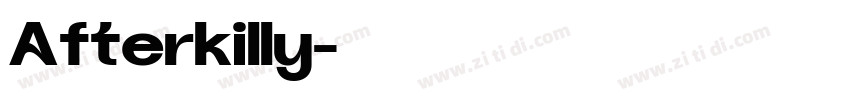 Afterkilly字体转换