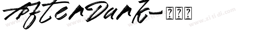 AfterDark字体转换