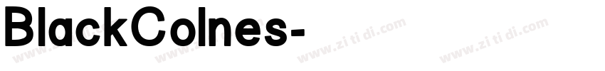 BlackColnes字体转换 BlackColnes字体转换