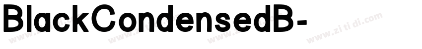 BlackCondensedB字体转换
