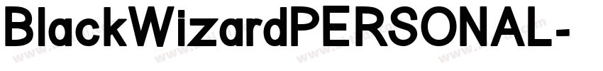 BlackWizardPERSONAL字体转换