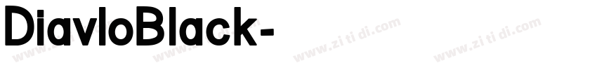 DiavloBlack字体转换