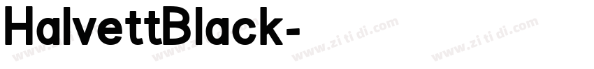 HalvettBlack字体转换
