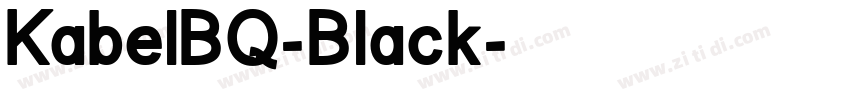 KabelBQ-Black字体转换