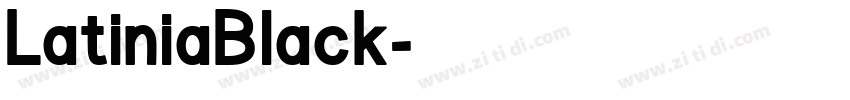 LatiniaBlack字体转换