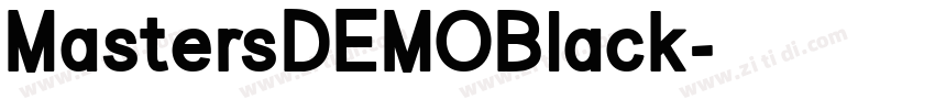 MastersDEMOBlack字体转换 MastersDEMOBlack字体转换