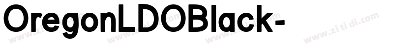 OregonLDOBlack字体转换