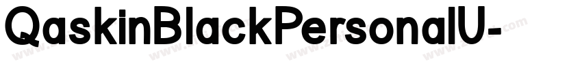 QaskinBlackPersonalU字体转换