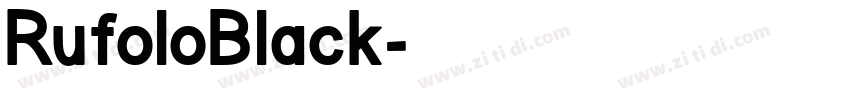 RufoloBlack字体转换